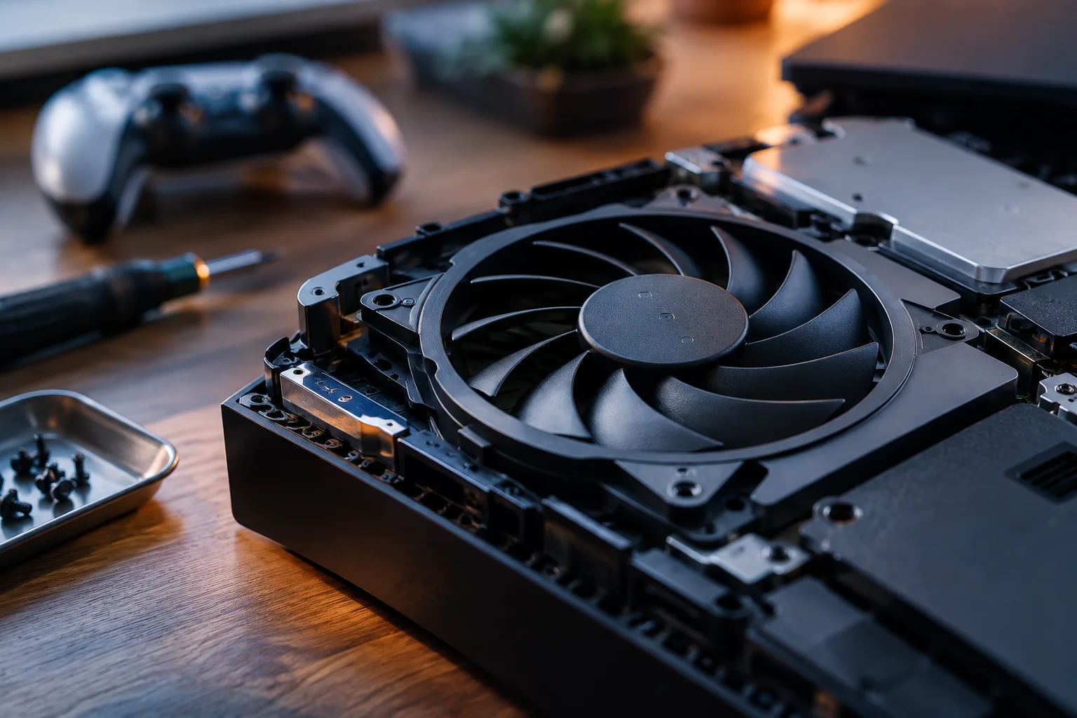 Konzolhűtő ventilátorának részlete Konzolhűtő ventilátorának részlete